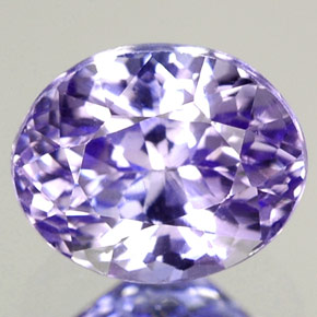 Tanzanite naturale blu da 1,67 ct, taglio ovale, VVS-VS