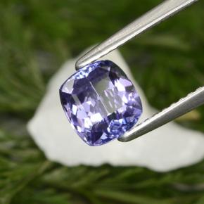 Tanzanite naturale blu da 1,46 ct, taglio a cuscino, VVS-VS
