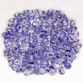 Tanzanite naturale blu da  ct, taglio rotondo, VVS