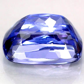 Tanzanite naturale blu da 3,07 ct, taglio a cuscino, IF