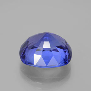 Tanzanite naturale blu da 10,76 ct, taglio a cuscino, VVS