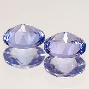 Gemme di Tanzanite Viola Blu naturale da  ct, Taglio ovale, VVS