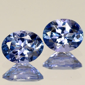 Gemme di Tanzanite Viola Blu naturale da  ct, Taglio ovale, VVS-VS