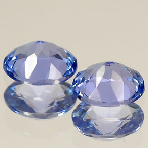 Gemme di Tanzanite Viola Blu naturale da  ct, Taglio ovale, VVS-VS