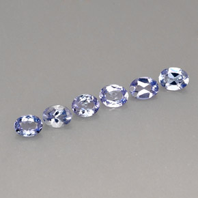 Gemme di Tanzanite Viola Blu naturale da  ct, Taglio ovale, VS