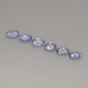 Gemme di Tanzanite Viola Blu naturale da  ct, Taglio ovale, VS