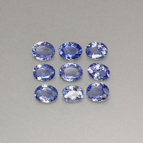 Tanzanite naturale blu da  ct, taglio ovale, VS