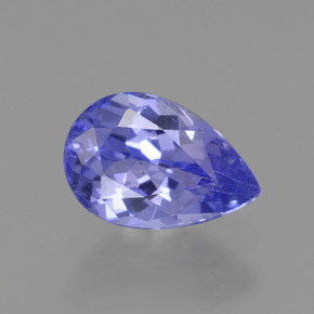 Tanzanite naturale blu da 0,87 ct, taglio a pera, VVS