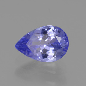 Tanzanite naturale blu da 0,87 ct, taglio a pera, VVS