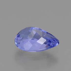 Tanzanite naturale blu da 0,87 ct, taglio a pera, VVS