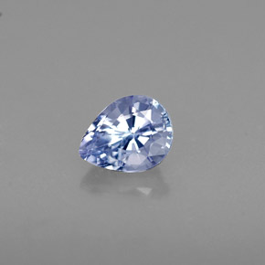 Tanzanite naturale blu da 0,52 ct, taglio a pera, VVS