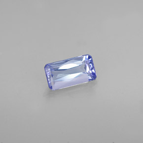 Tanzanite Viola Blu naturale da 0.74 ct, Taglio smeraldo, VVS