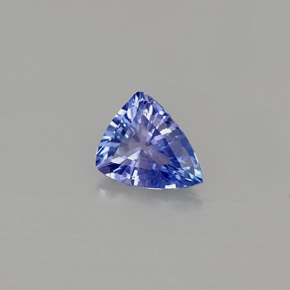 Tanzanite naturale blu da 0,62 ct, trillion, VVS