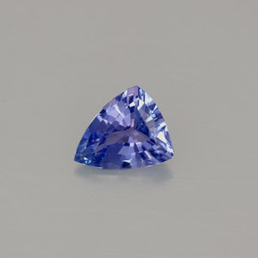 Tanzanite naturale blu da 0,62 ct, trillion, VVS