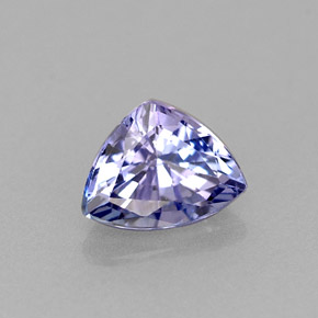 Tanzanite naturale blu da 0,57 ct, trillion, VVS