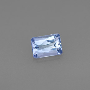 Tanzanite naturale blu da 0,53 ct, taglio smeraldo, VVS-VS