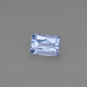 Tanzanite naturale blu da 0,53 ct, taglio smeraldo, VVS-VS