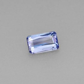 Tanzanite Viola Blu naturale da 0.53 ct, Taglio smeraldo, SI