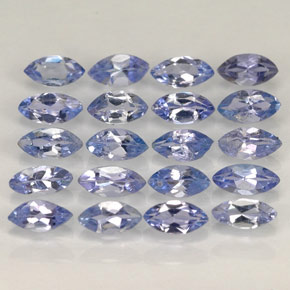Tanzanite naturale blu da  ct, marchesa, VVS-VS