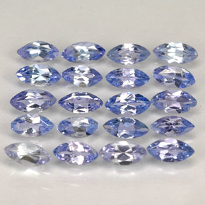 Tanzanite naturale blu da  ct, marchesa, VVS-VS