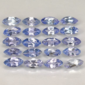 Tanzanite naturale blu da  ct, marchesa, VVS-VS