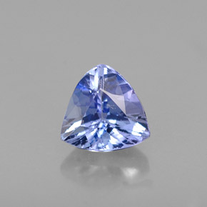 Tanzanite naturale blu da 0,44 ct, trillion, VVS-VS