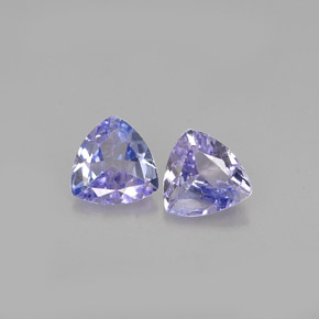 Tanzanite naturale blu da  ct, trillion, VS