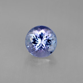 Tanzanite naturale viola da 1,75 ct, taglio rotondo, VVS-VS
