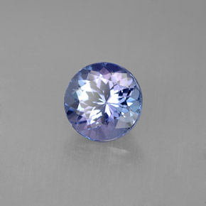Tanzanite naturale viola da 1,75 ct, taglio rotondo, VVS-VS