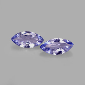 Tanzanite naturale blu da  ct, marchesa, VVS