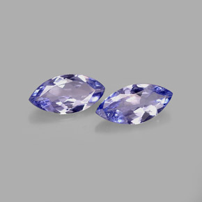 Tanzanite naturale blu da  ct, marchesa, VVS