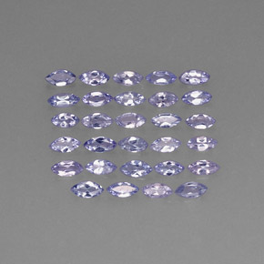 Gemme di Tanzanite Viola blu chiaro naturale da  ct, Taglio marquise, VVS-VS