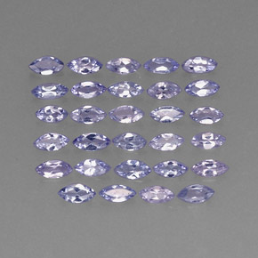 Gemme di Tanzanite Viola blu chiaro naturale da  ct, Taglio marquise, VVS-VS