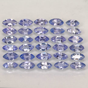 Tanzanite naturale blu da  ct, marchesa, VVS-VS