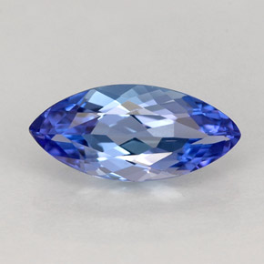 Tanzanite viola blu naturale da 1,19 ct, taglio marquise, VVS
