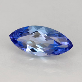 Tanzanite viola blu naturale da 1,19 ct, taglio marquise, VVS