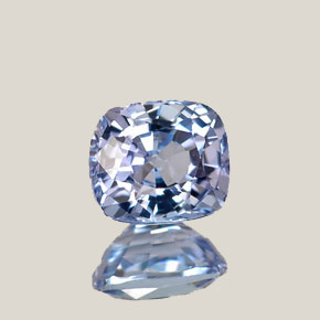 Tanzanite naturale blu da 0,80 ct, taglio a cuscino, VVS