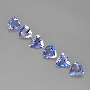 Tanzanite naturale blu da  ct, trillion, VS