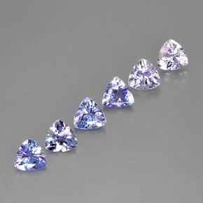Tanzanite naturale blu da  ct, trillion, VS