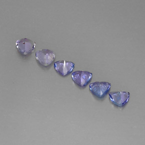 Tanzanite naturale blu da  ct, trillion, VS