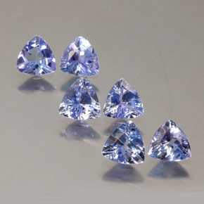 Tanzanite naturale blu da  ct, trillion, VS