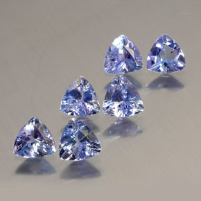 Tanzanite naturale blu da  ct, trillion, VS