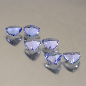 Tanzanite naturale blu da  ct, trillion, VS