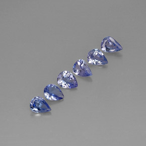 Tanzanite naturale blu da  ct, taglio a pera, VS