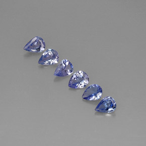 Tanzanite naturale blu da  ct, taglio a pera, VS