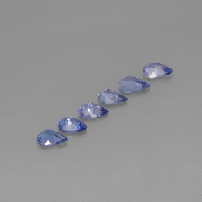 Tanzanite naturale blu da  ct, taglio a pera, VS