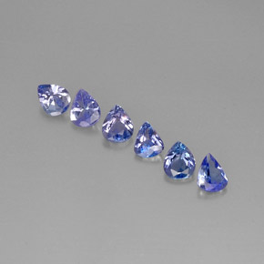 Tanzanite naturale blu da  ct, taglio a pera, VS