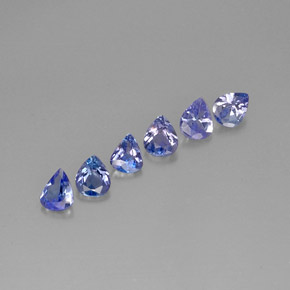 Tanzanite naturale blu da  ct, taglio a pera, VS