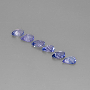 Tanzanite naturale blu da  ct, taglio a pera, VS