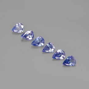 Gemme di Tanzanite Viola Blu naturale da  ct, Forma a pera, VS